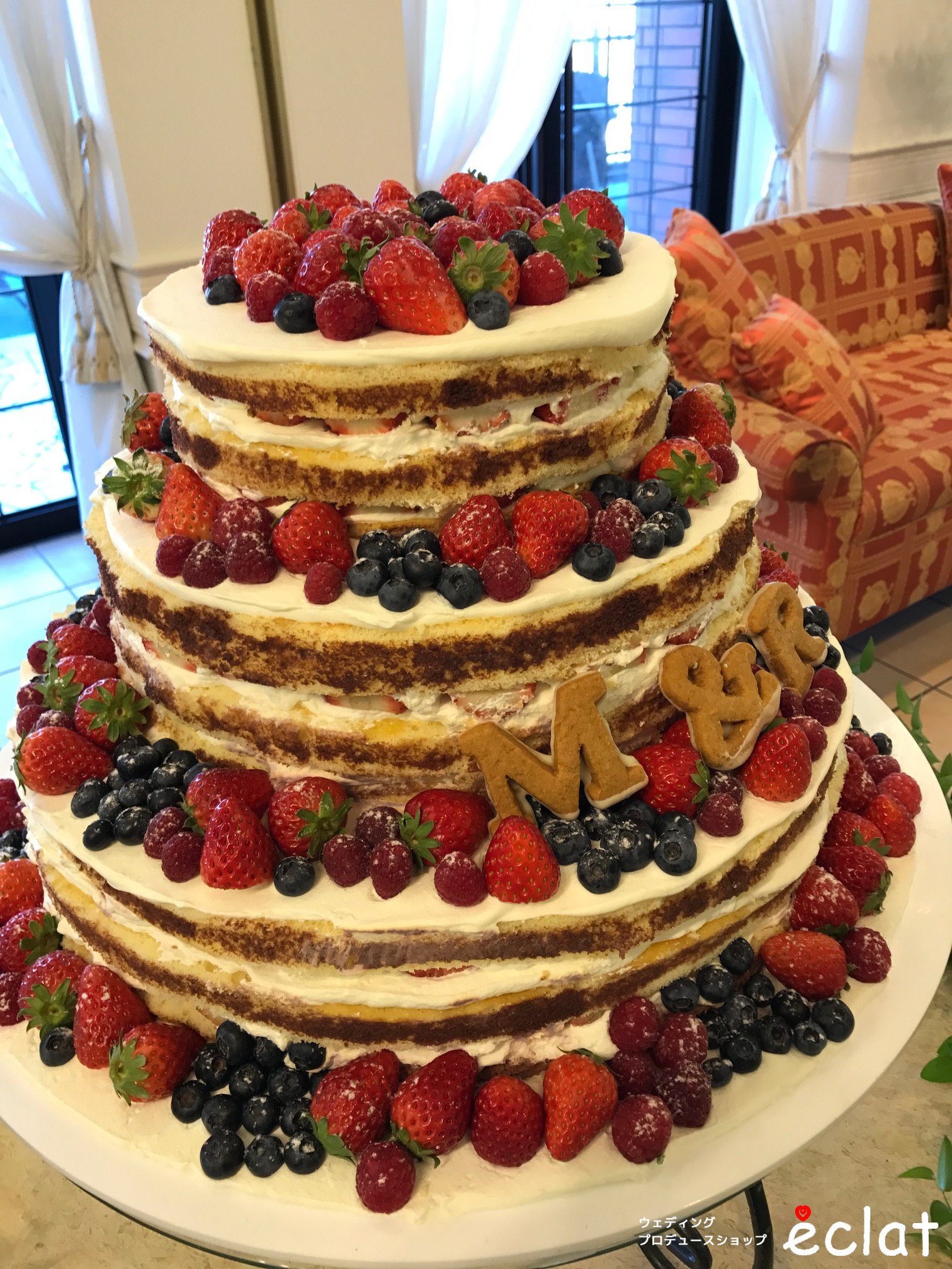 茨城　水戸　結婚式　ウエディング　エクラ　神社挙式　和婚　オーダーウエディング　自由な結婚式　オリジナルウエディング　ウエディングケーキ　おしゃれ　ネイキッドケーキ